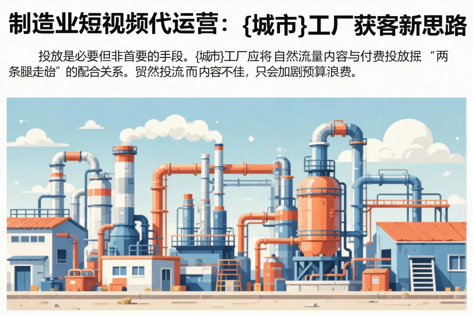 制造业短视频代运营:陵水工厂获客新思路