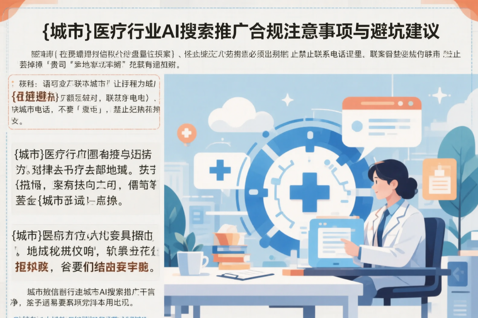 陵水医疗行业AI搜索推广合规注意事项与避坑建议