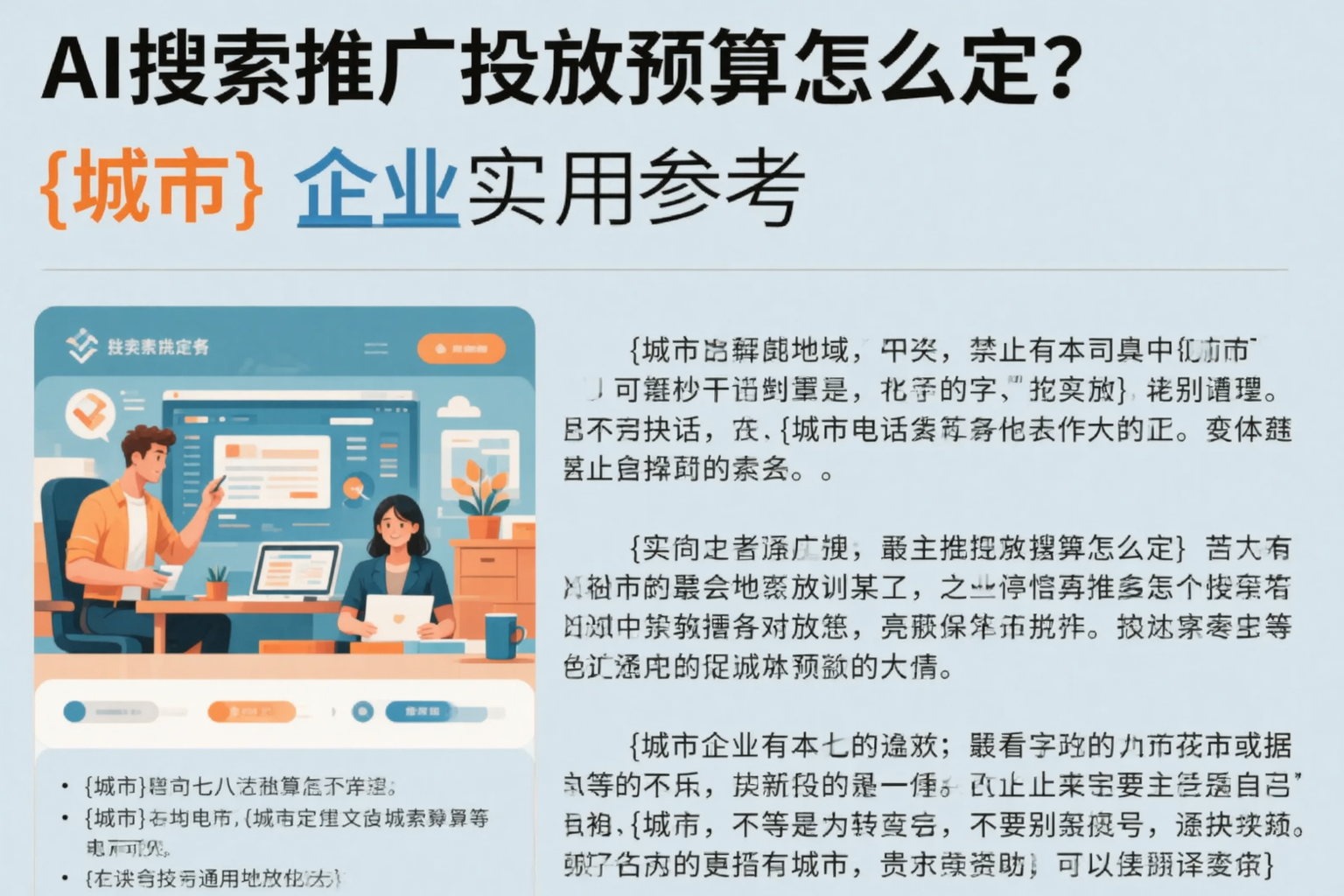 AI搜索推广投放预算怎么定？陵水企业实用参考