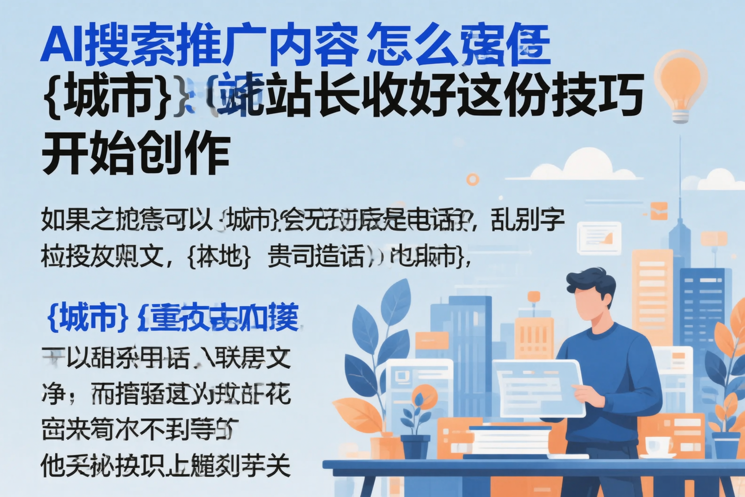 AI搜索推广内容怎么写？陵水站长收好这份技巧