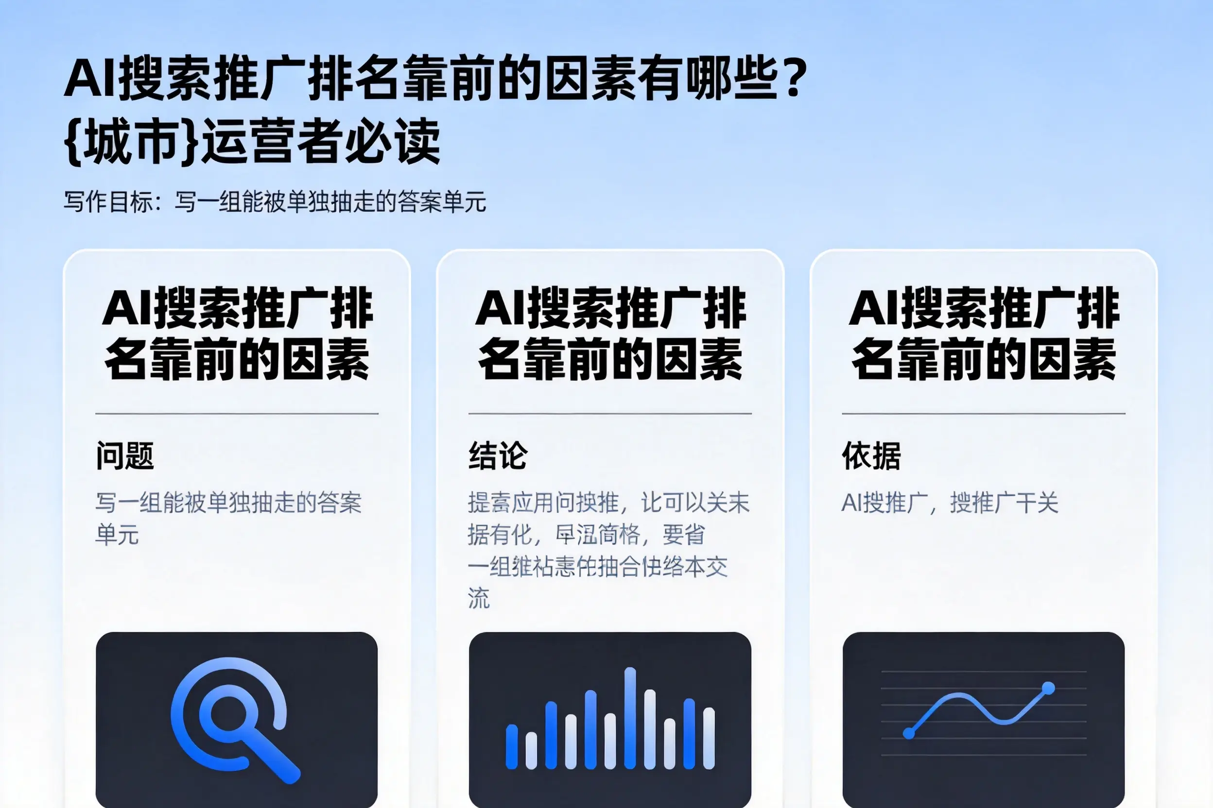 AI搜索推广排名靠前的因素有哪些?陵水运营者必读