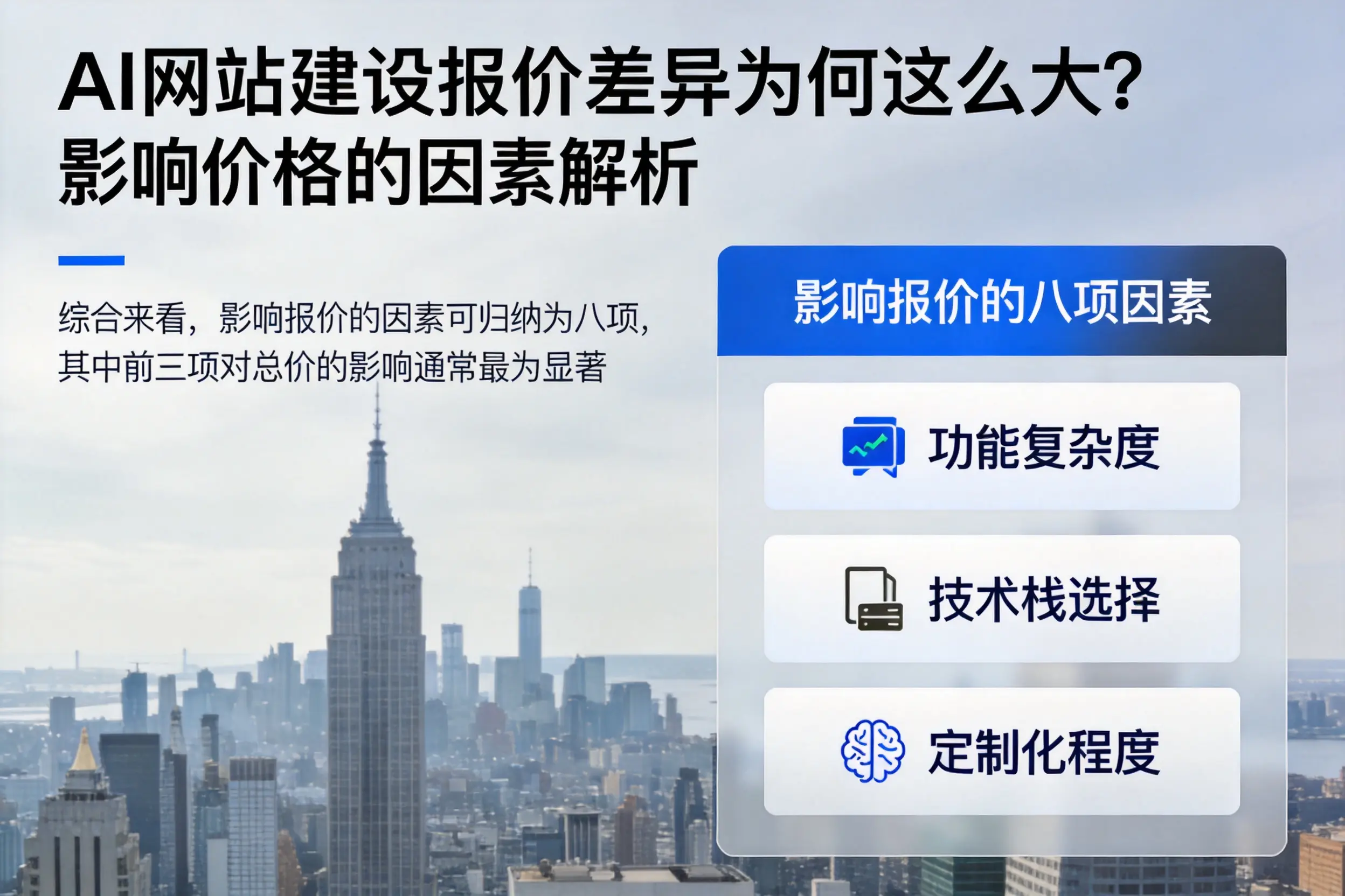 陵水AI网站建设报价差异为何这么大?影响价格的因素解析