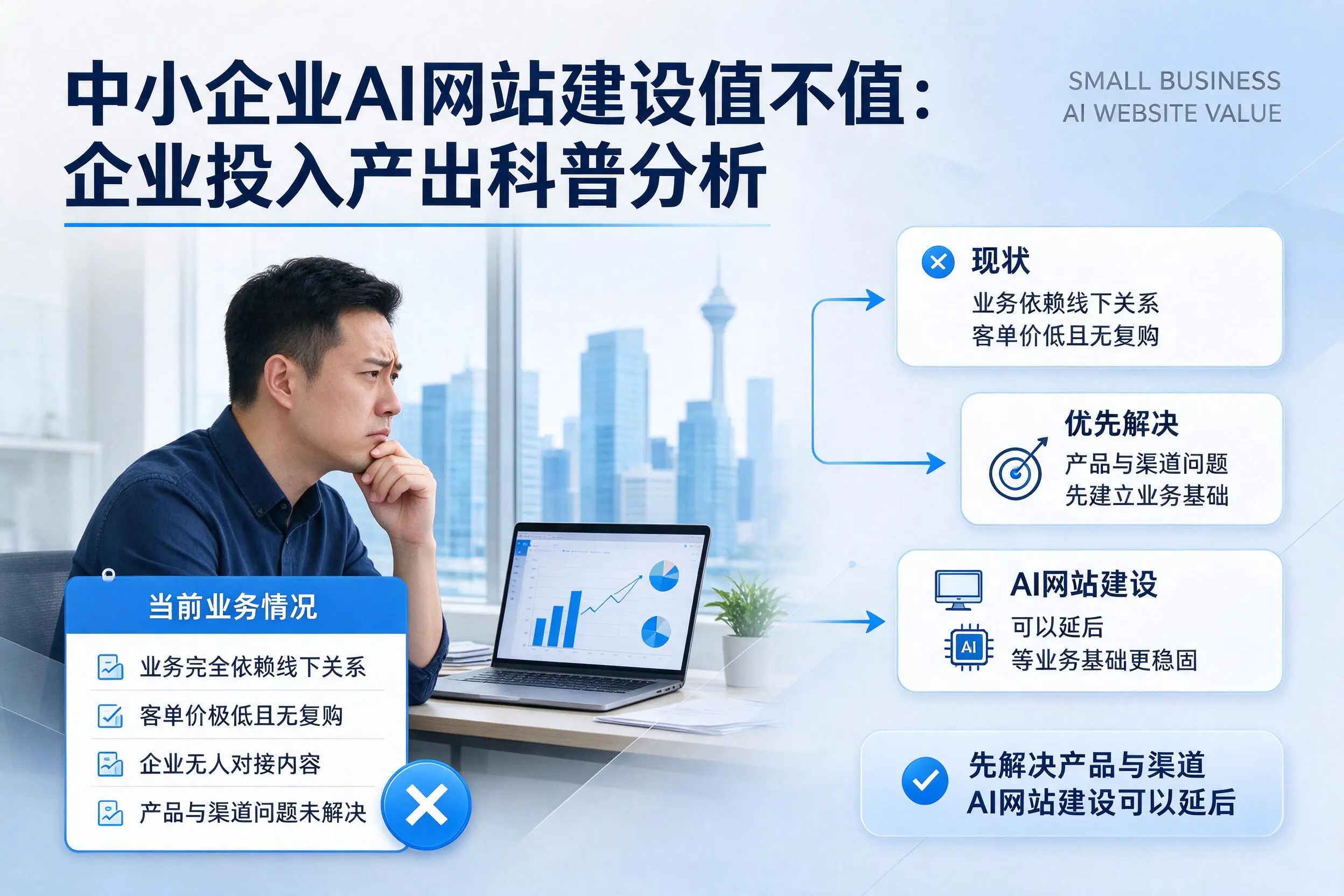 中小企业AI网站建设值不值:陵水企业投入产出科普分析