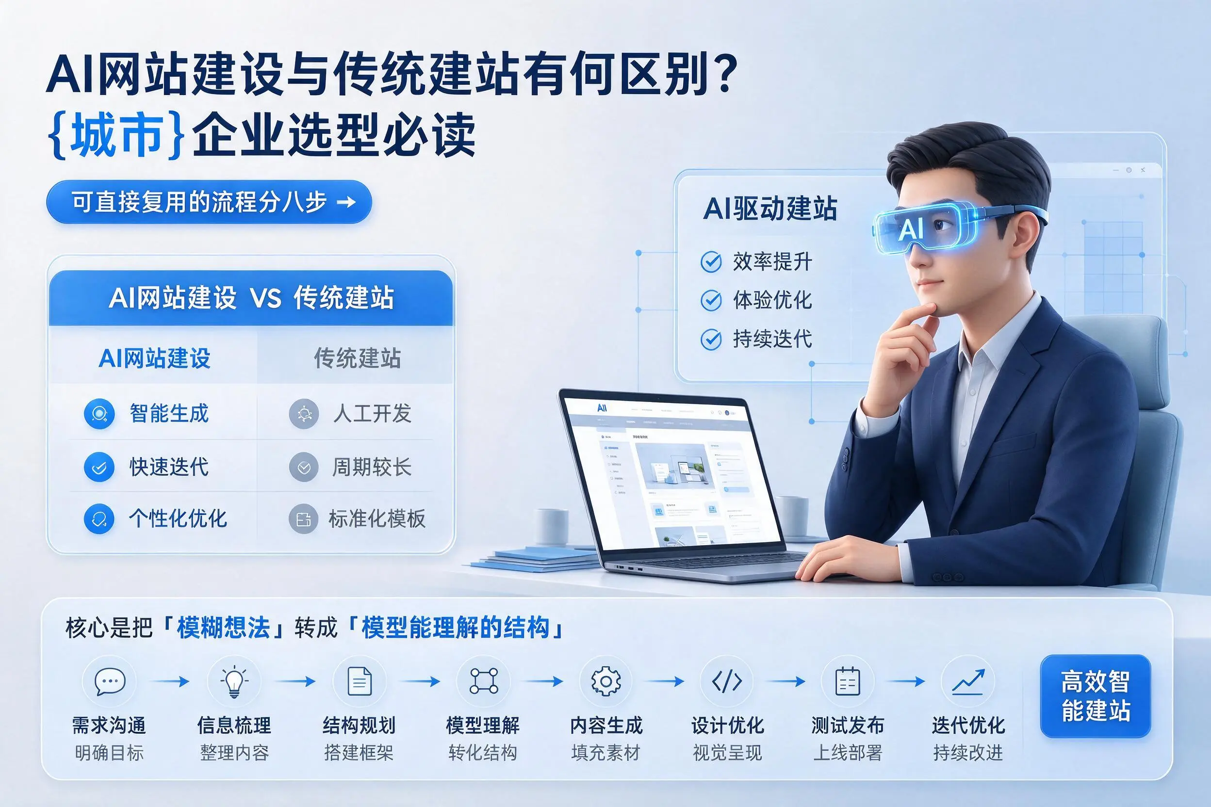 AI网站建设与传统建站有何区别?陵水企业选型必读