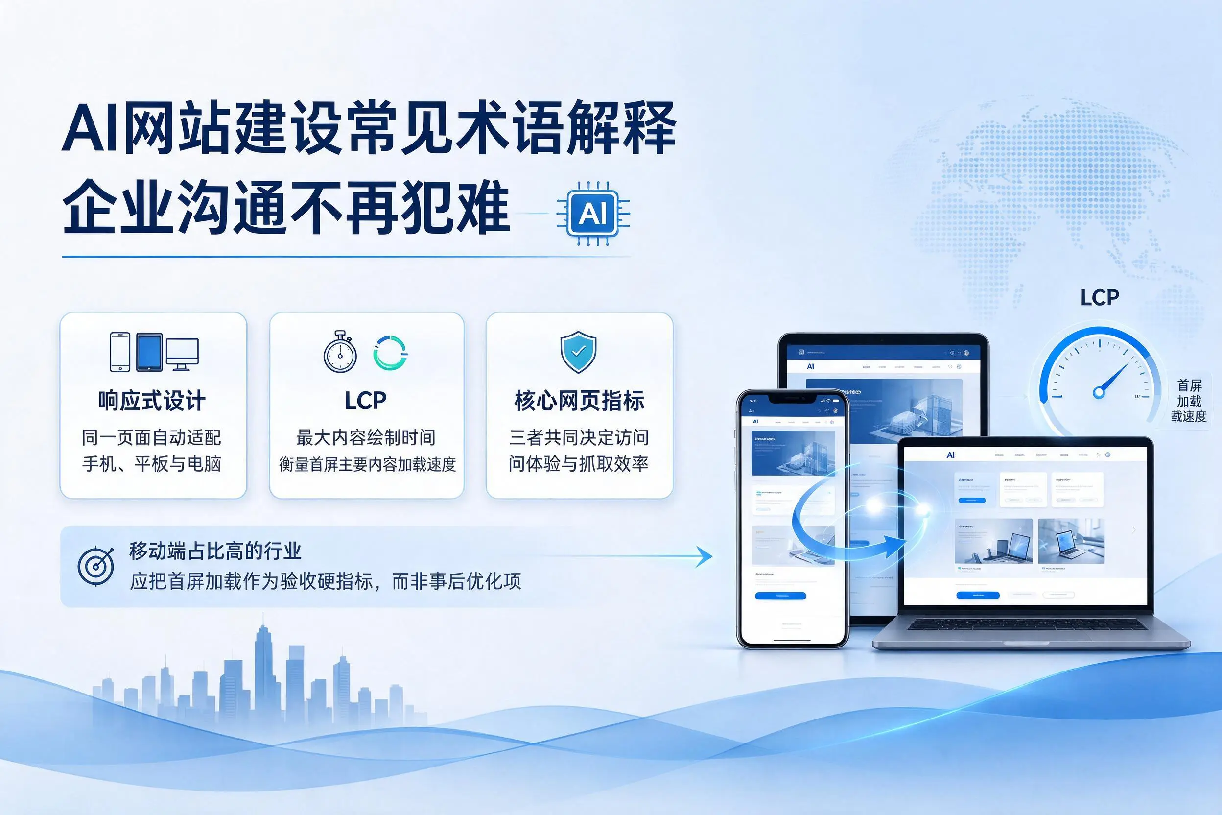 AI网站建设常见术语解释，陵水企业沟通不再犯难